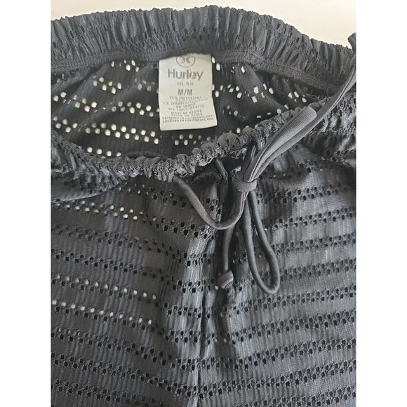 Hurley Women's 2 Piece Crochet Cover Up Set Shirt & Pants Swim Beach Outfit M NW - Picture 7 of 11